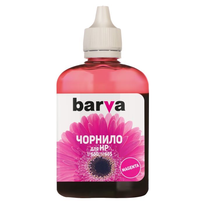 Чернила Barva HP №650/655 90г MAGENTA Фото