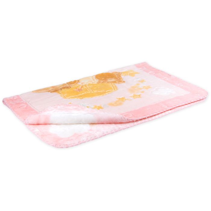 Одеяло детское Luvena Fortuna розовое с рисунком животных Фото 2