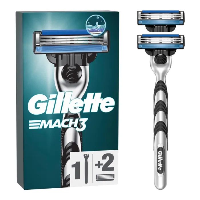Бритва Gillette Mach3 с 2 сменными картриджами Фото