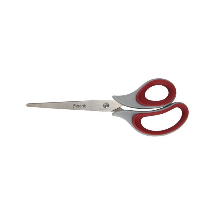 Ножницы Axent Duoton Soft, 21 см, gray-red Фото
