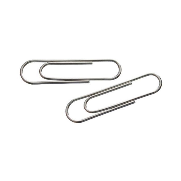 Скрепки канцелярские Axent rounded, nickel-plated, 28 мм, 100 шт. Фото