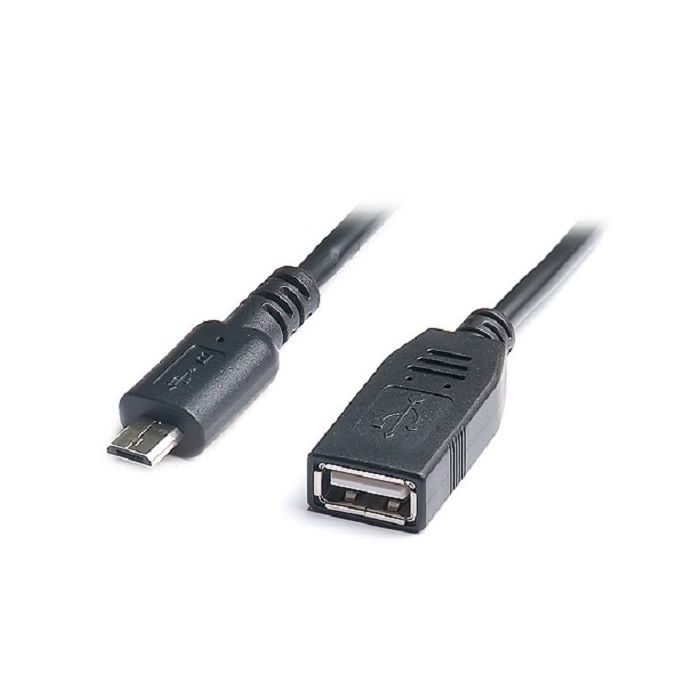 Дата кабель REAL-EL OTG USB 2.0 AF to Micro 5P 0.1m Фото