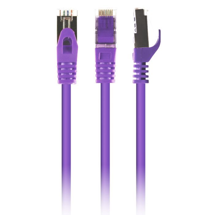 Патч-корд Cablexpert 0.5м S/FTP Cat 6A CU LSZH violet Фото