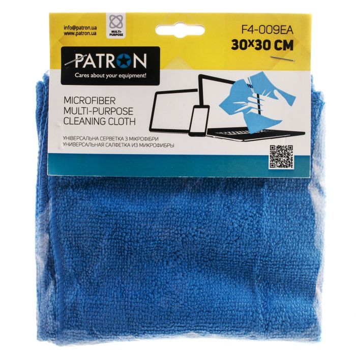 Салфетки Patron microfiber 1*30x30cm, для TFT/Television/Plasma Фото