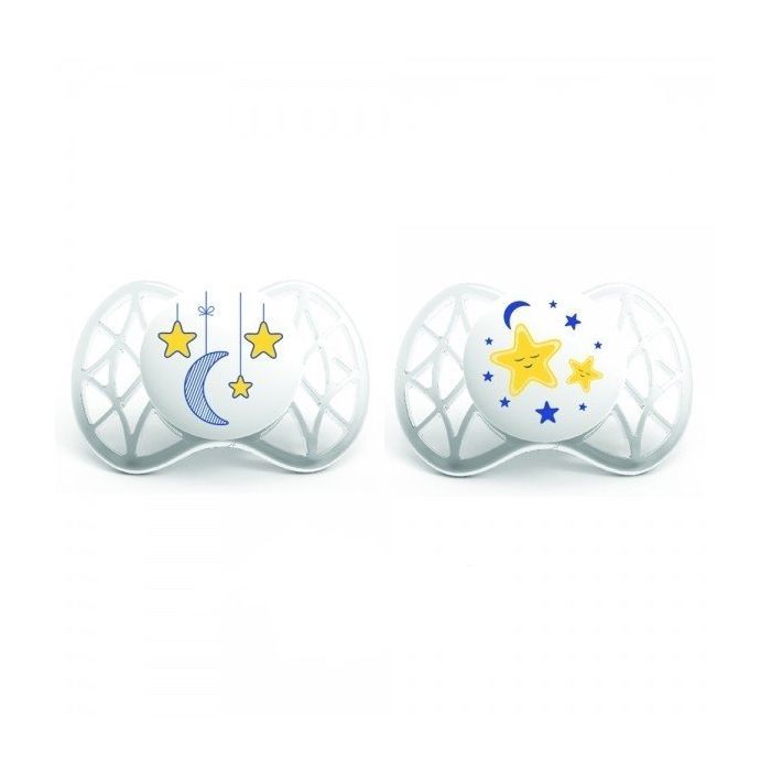 Пустышка Nuvita Air 0м+ 2 шт. светится в темноте Фото