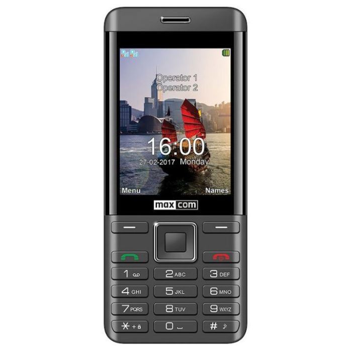 Мобильный телефон Maxcom MM236 Black-SIlver Фото