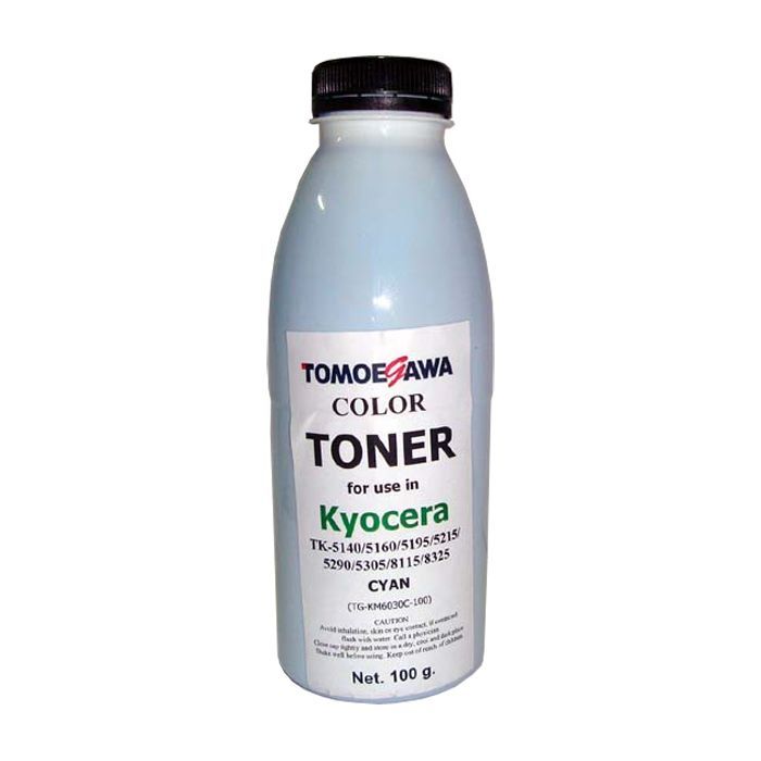 Тонер Tomoegawa KYOCERA TK-5140/5195/5215/5305/8115 Cyan100г Фото