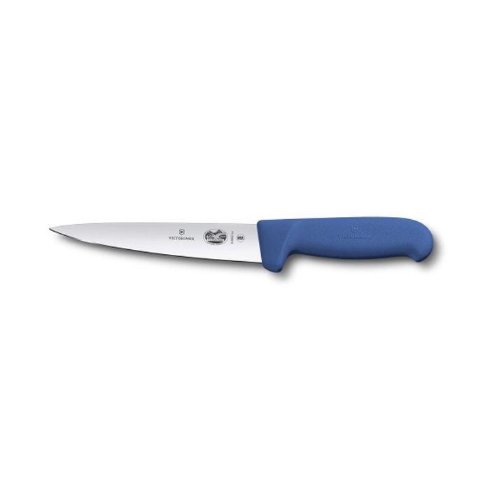 Кухонный нож Victorinox Fibrox разделочный 14 см, синий Фото