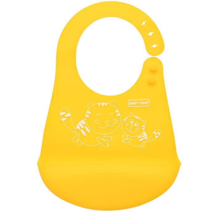 Нагрудничек Baby Team силиконовый Фото