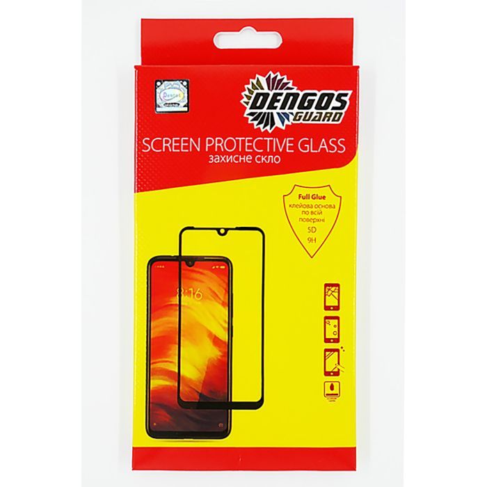 Стекло защитное Dengos Full Glue Huawei Nova 5T (black) Фото