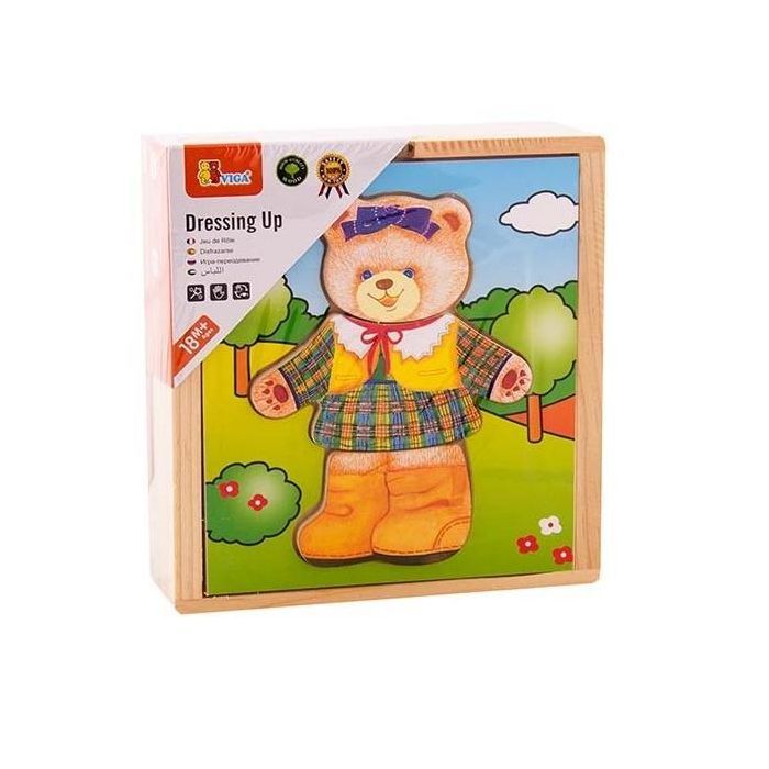Развивающая игрушка Viga Toys Гардероб медведицы Фото