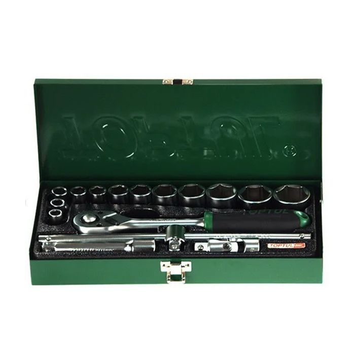 Набор инструментов Toptul автомобільний 1/2" 16од. (6-гр.) Фото