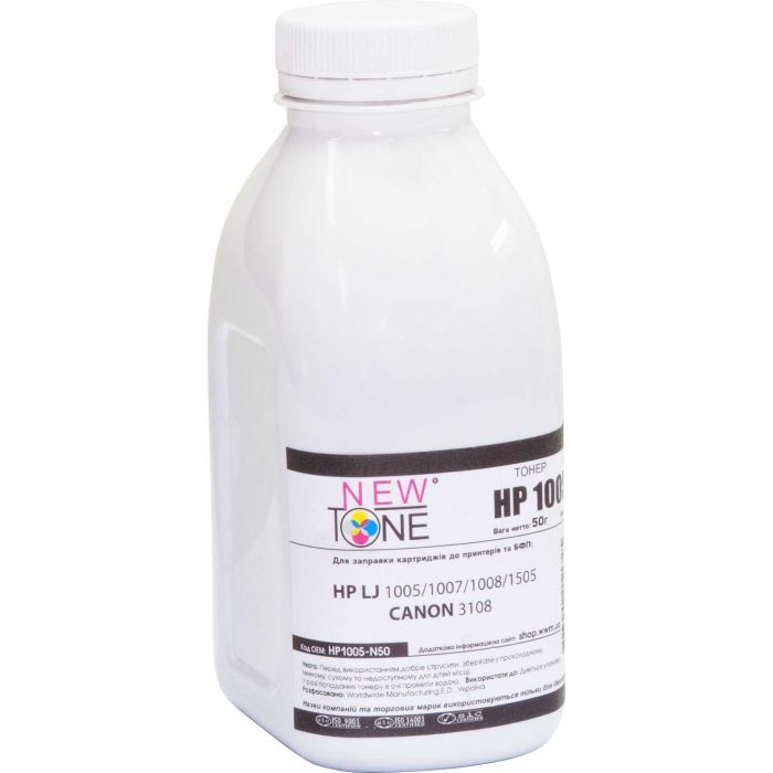 Тонер NewTone HP LJ P1005/1006/1505, 50г Black Фото