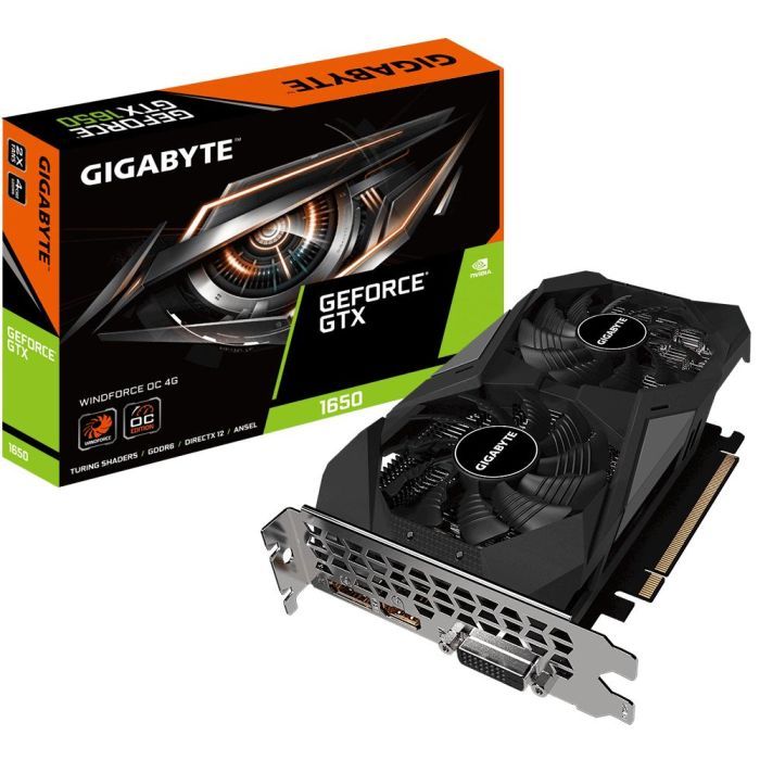Видеокарта GIGABYTE GeForce GTX1650 4096Mb D6 WF2 OC Фото