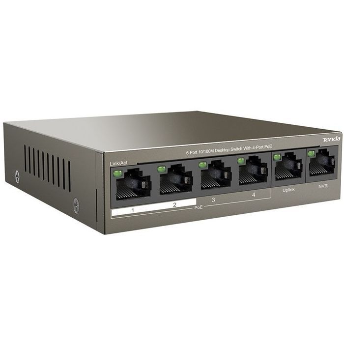 Коммутатор сетевой Tenda TEF1106P-4-63W Фото