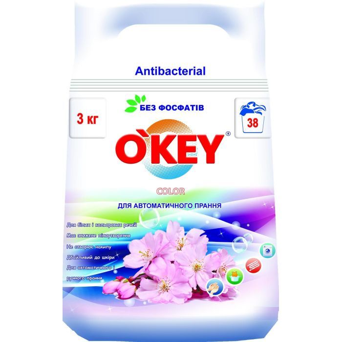 Стиральный порошок O'KEY Цветочный букет 3 кг Фото