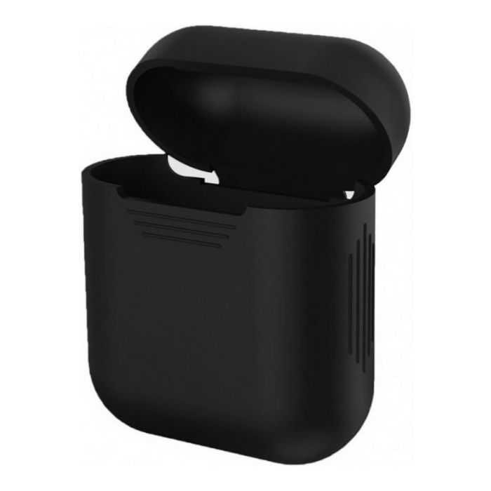 Чехол для наушников MakeFuture Apple AirPods Silicone Black Фото