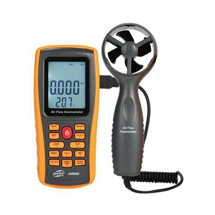Анемометр Benetech + термометр, USB Фото