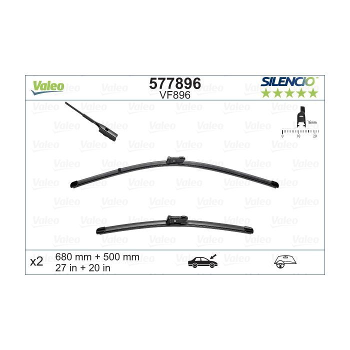 Щетка стеклоочистителя Valeo 577896 Фото