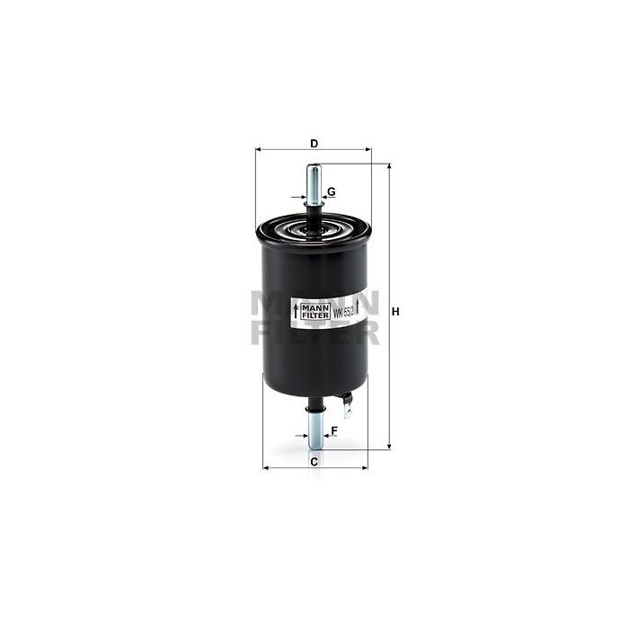 Фильтр топливный Mann WK55/2 Фото
