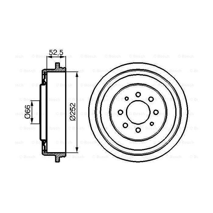 Тормозной барабан Bosch 0 986 477 067 Фото