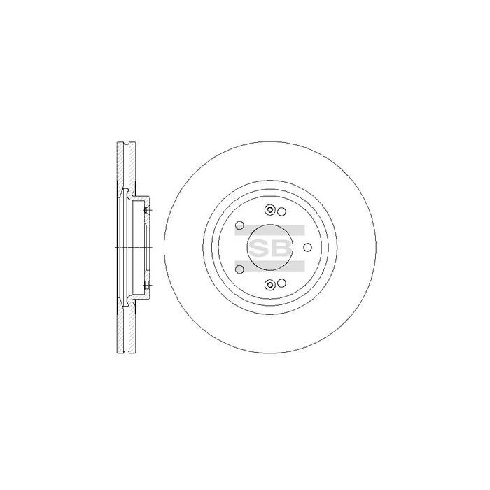 Тормозной диск HI-Q SD1075 Фото