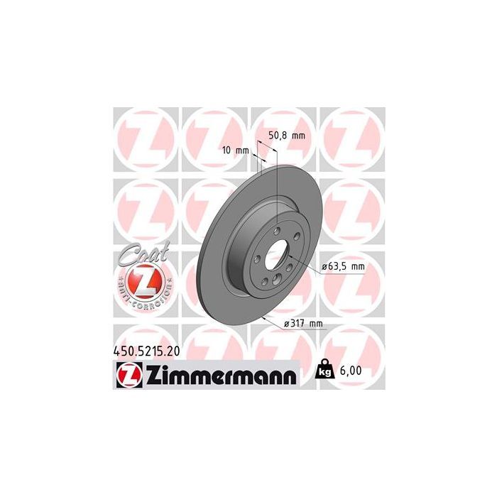 Тормозной диск ZIMMERMANN 450.5215.20 Фото