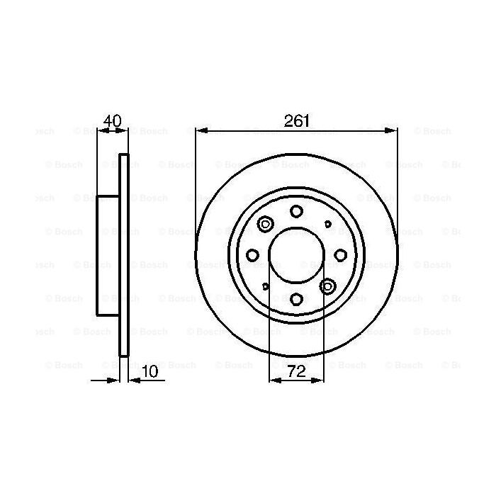 Тормозной диск Bosch 0 986 479 018 Фото