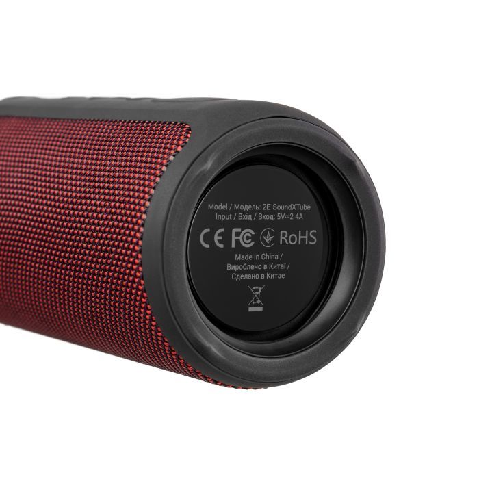 Акустическая система 2E SoundXTube TWS MP3 Wireless Waterproof Red Фото 5