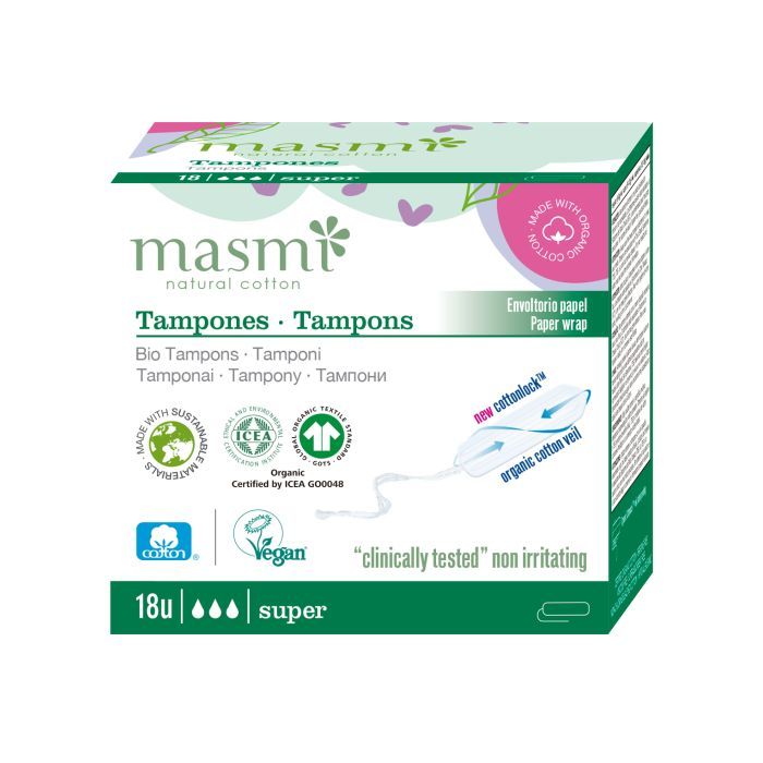Тампоны Masmi Super без аппликатора 18 шт. Фото
