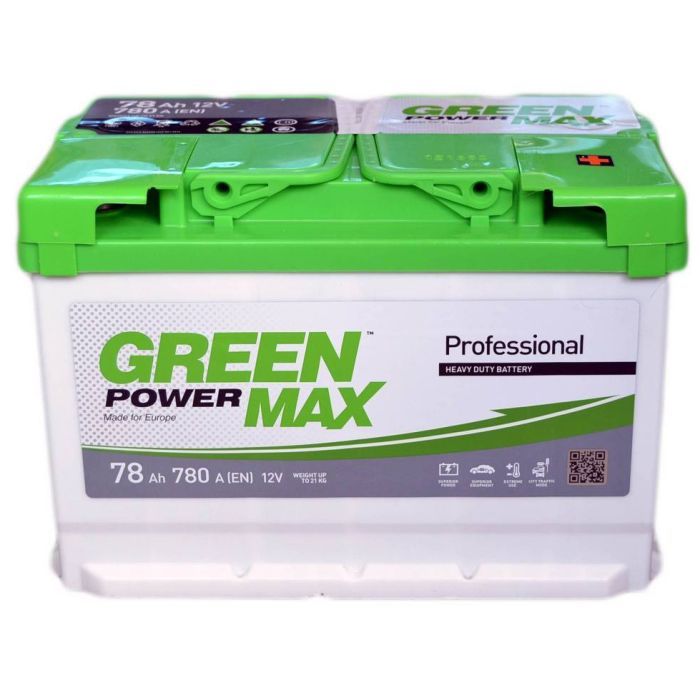 Аккумулятор автомобильный GREEN POWER MAX 78Аh Фото