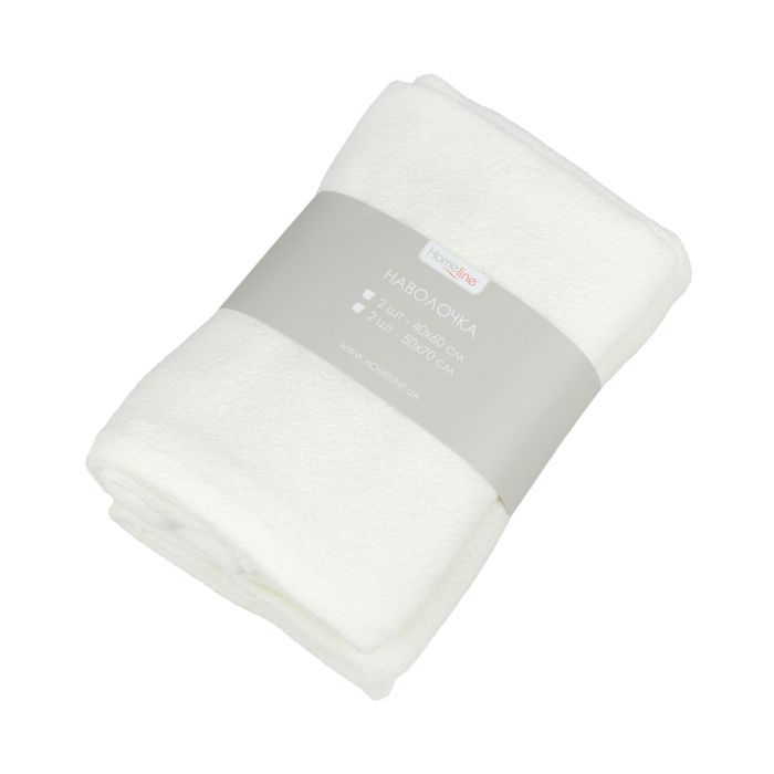 Наволочка Home Line набор махровых 40х60см 2 шт. кремовый Фото