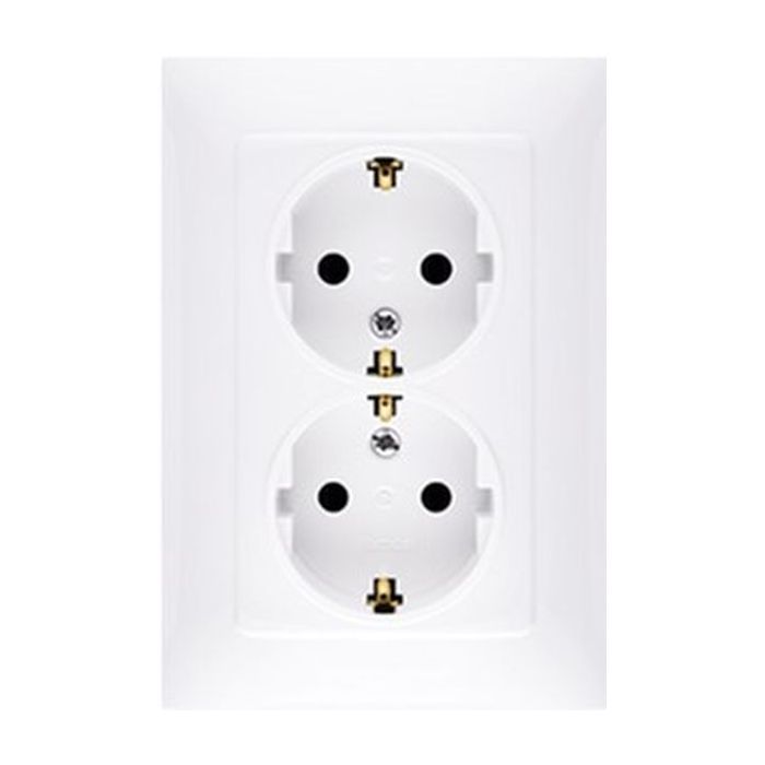 Розетка Simon SCHUKO, белая Фото