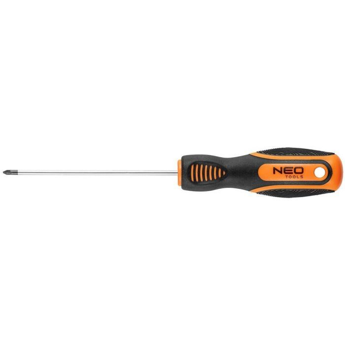 Отвертка Neo Tools крестовая, PZ0 x 100 мм, CrV Фото