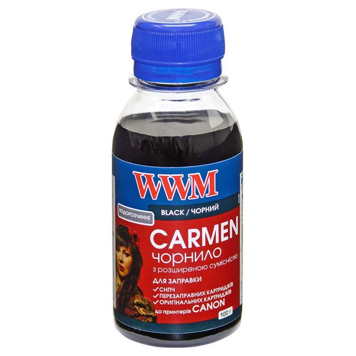 Чернила WWM CANON UNIVERSAL CARMEN 100g black Фото