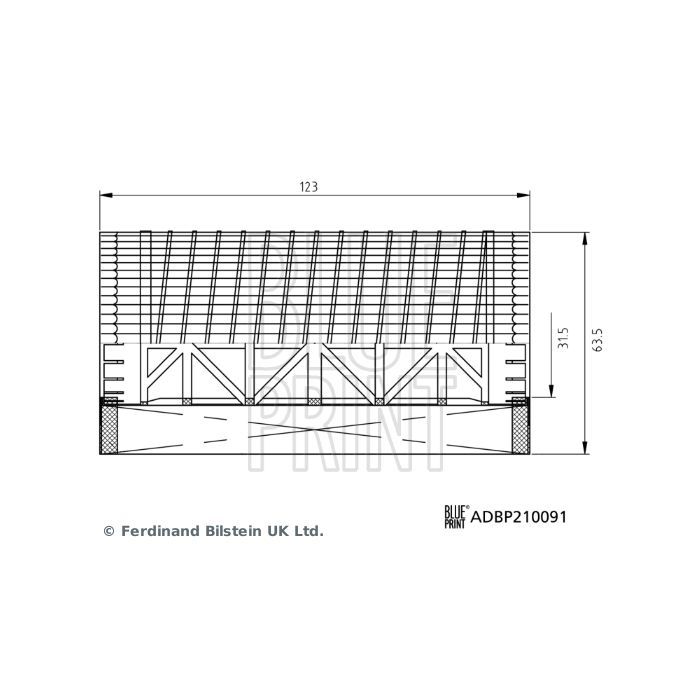 Фильтр масляный Blue Print ADBP210091 Фото