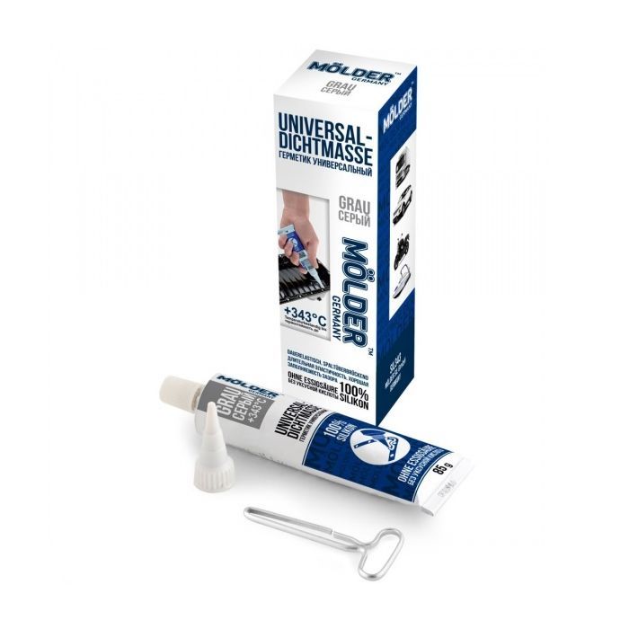 Герметик автомобильный MOLDER UNIVERSAL-DICHTMASSE GRAU 85г +343С Фото