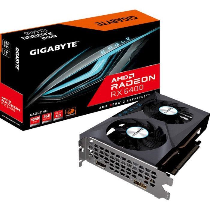Видеокарта GIGABYTE Radeon RX 6400 4Gb EAGLE Фото