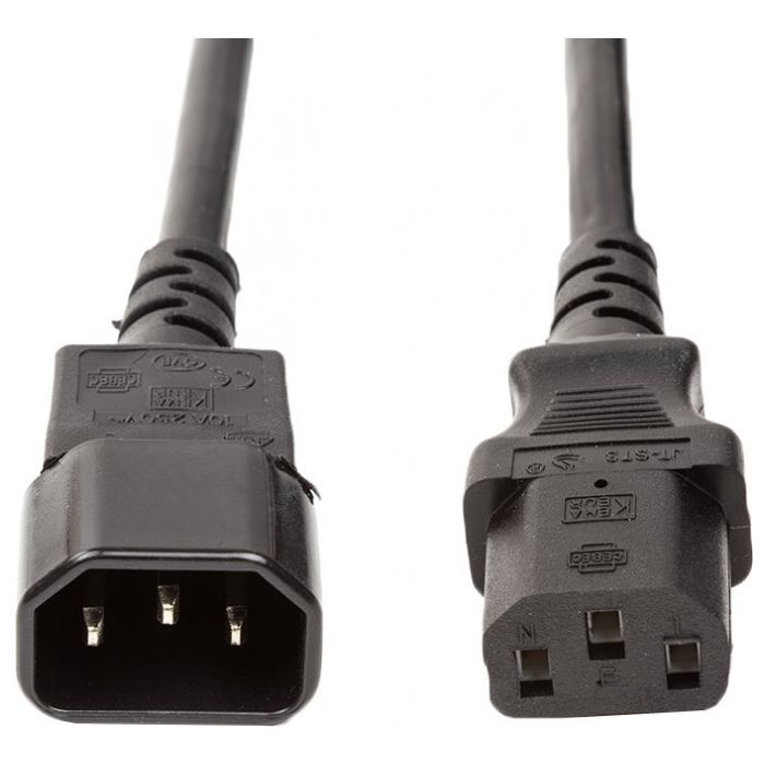 Кабель питания PowerPlant C13 to C14 3.0m Фото