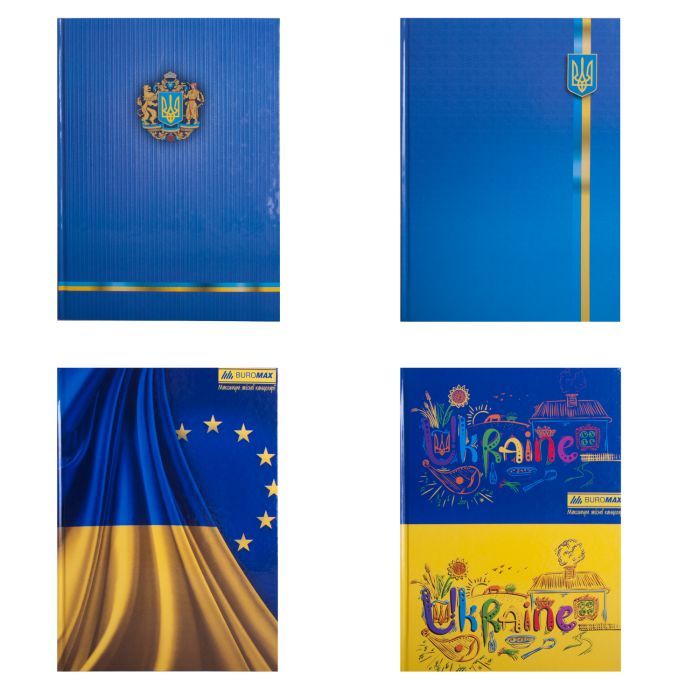 Канцелярская книга Buromax А4 UKRAINE, 96 аркушів, клітинка Фото