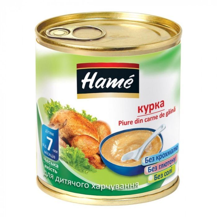 Детское пюре Hame мясное курица, 100 г Фото