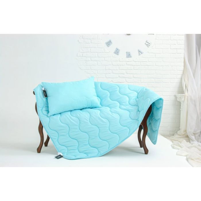 Одеяло MirSon антиалергійна Eco-Soft №1649 Eco Light Blue 140х20 Фото 1