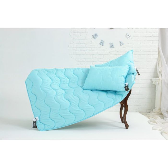 Одеяло MirSon антиалергійна Eco-Soft №1649 Eco Light Blue 140х20 Фото 2