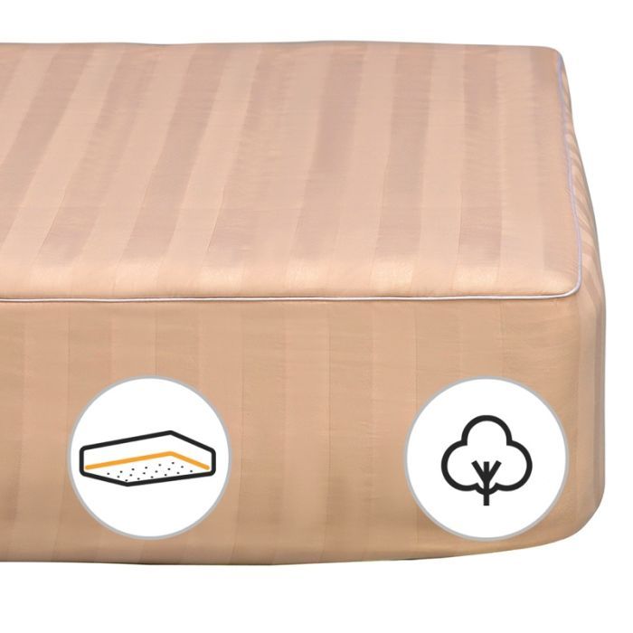 Наматрасник MirSon Carmela Cotton 461 160x200 см Фото