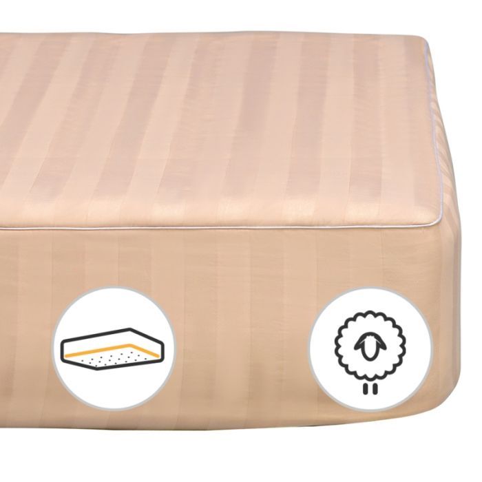 Наматрасник MirSon Carmela Woollen 441 60х120 см Фото