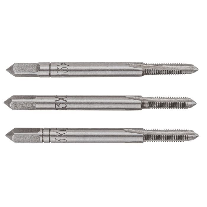 Метчик Topex M3, шаг 0.5 мм, 3 шт. Фото