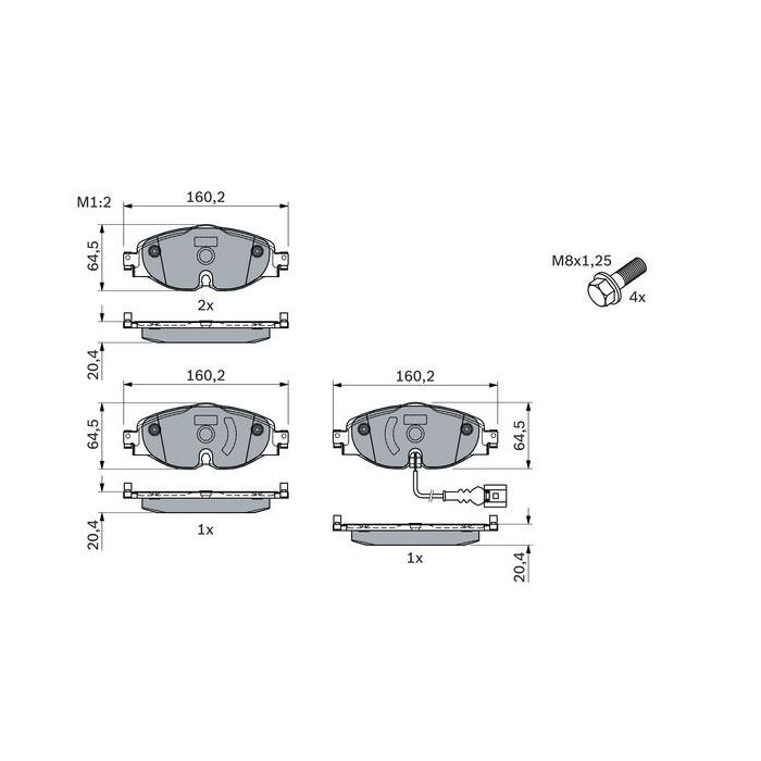 Тормозные колодки Bosch 0 986 494 660 Фото