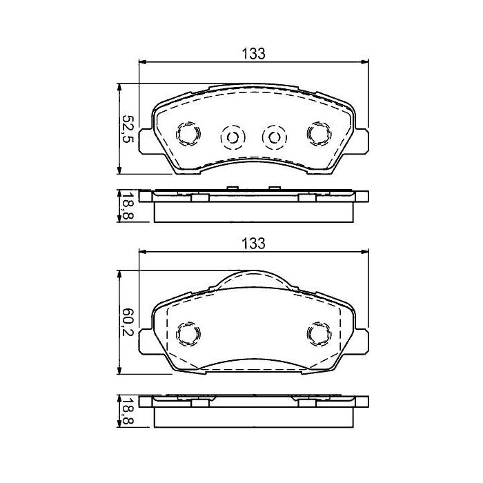 Тормозные колодки Bosch 0 986 494 713 Фото