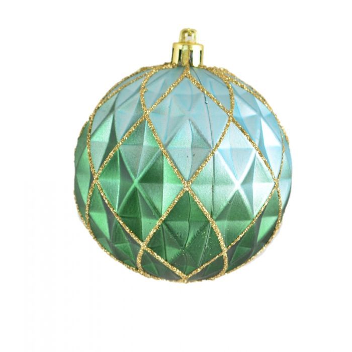 Елочная игрушка YES! Fun Полигональный, зеленый 8 см Фото