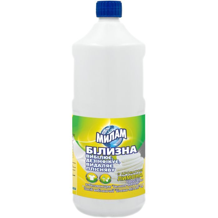 Отбеливатель Мілам Белизна Лимон 1 л Фото